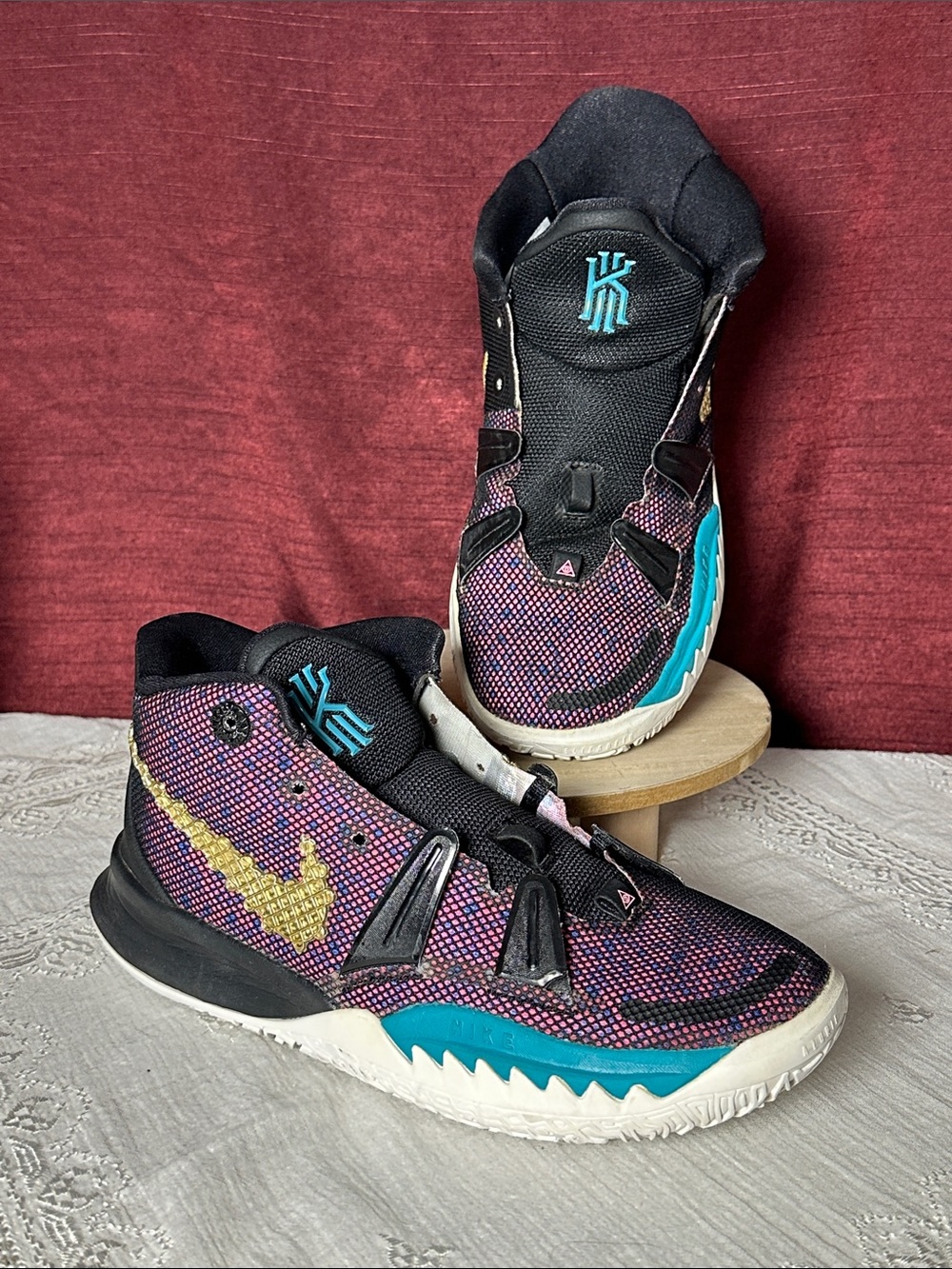 Nike Kyrie 7 GS CNY Youth 5Y Gold Swoosh 🏀✨